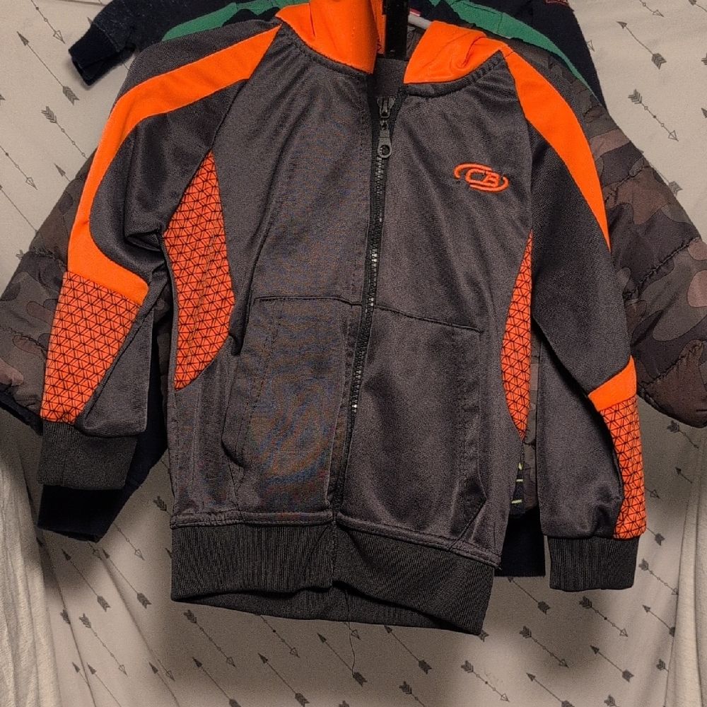 Children's Black and Orange Hoodie